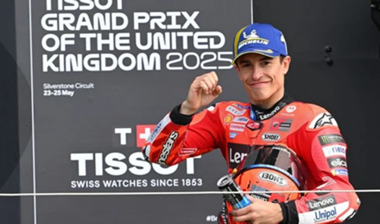Marc Marquez Beruntung di MotoGP Inggris 2025 Usai Kecelakaan
