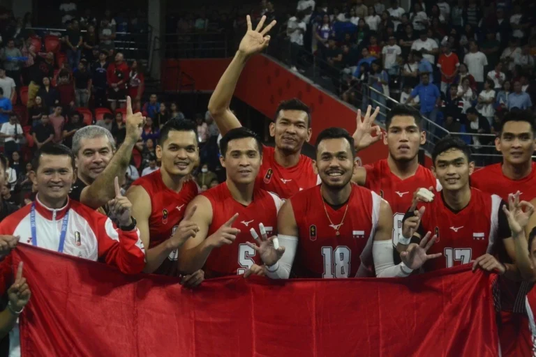 Tim voli Indonesia bangkit dari ketinggalan untuk kalahkan Thailand di AVC Nations Cup