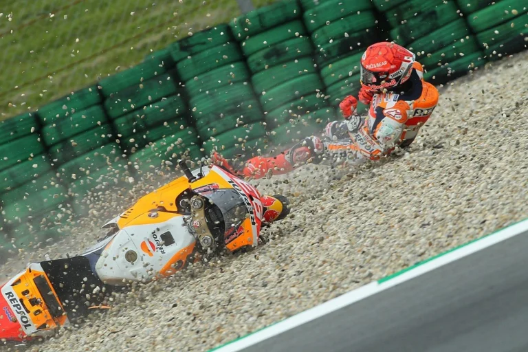 Marc Marquez alami kecelakaan di FP1 MotoGP Belanda