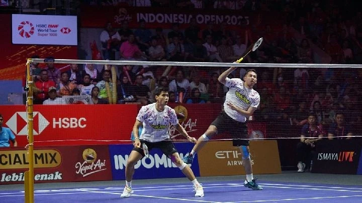 Sabar/Reza gagal raih gelar juara Indonesia Open 2025