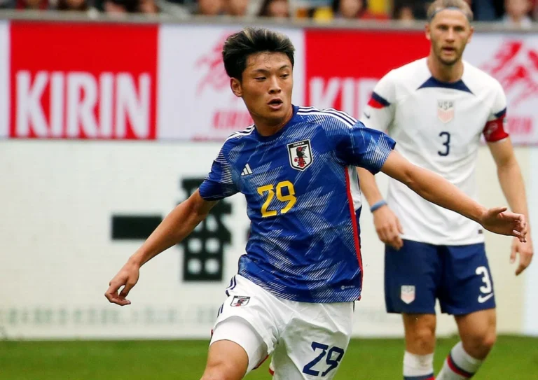 Belum 10 Menit, Machino Cetak Gol Kelima Jepang ke Gawang Indonesia