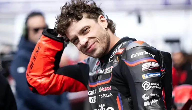Bezzecchi Puas dengan Kemajuan Motor Aprilia Meski Finis Kedelapan di Aragon