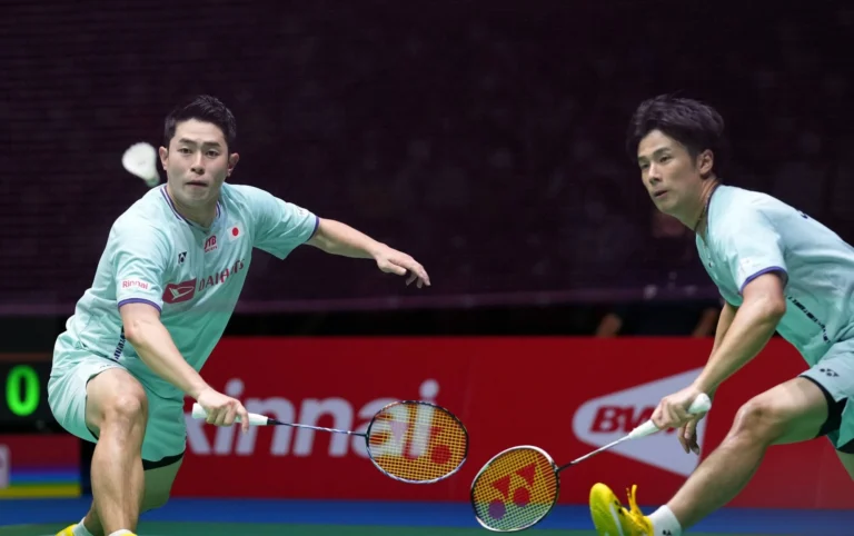 Fajar/Rian menang dramatis atas Sabar/Reza di Japan Open 2025