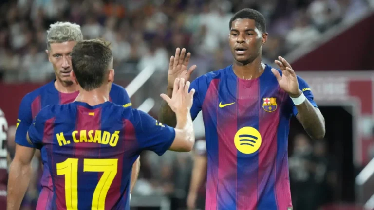 Marcus Rashford tampil impresif dalam debut singkat bersama Barcelona