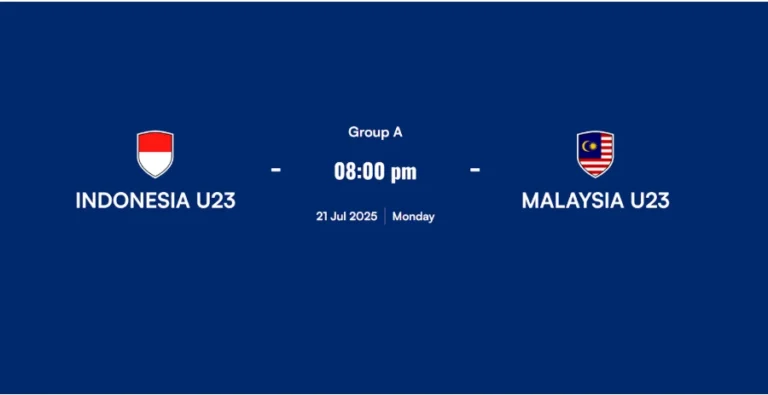 Indonesia vs Malaysia: Jadwal Siaran Langsung (21.07.2025)