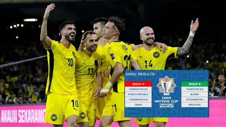 Malaysia Masuk Grup B Bersama Iran di CAFA Nations Cup 2025