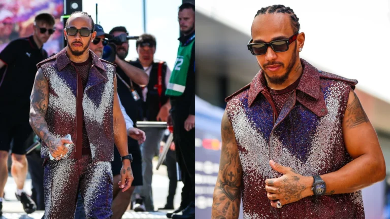 Lewis Hamilton Turns Heads in Custom Burberry Look at British GP