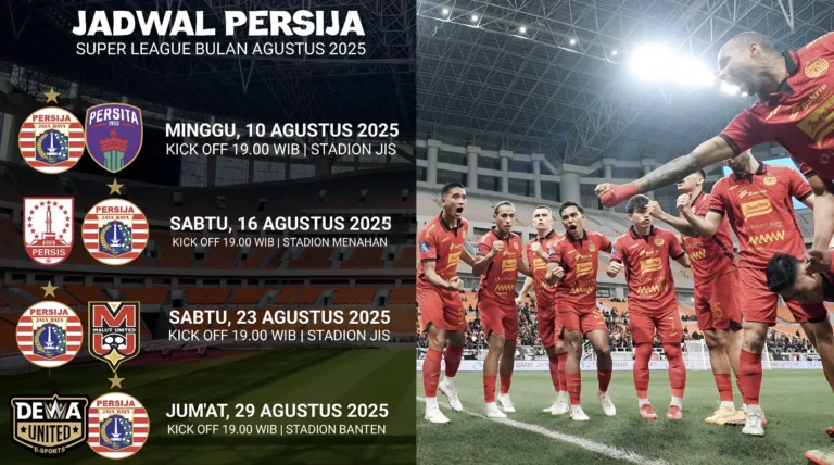 Persija Jakarta’s 2025/2026 Super League Schedule Officially Released