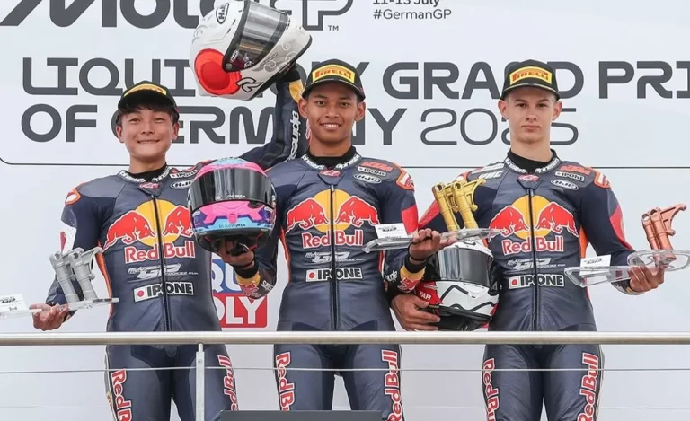 Veda Ega Pratama Dominasi Red Bull Rookies Cup dengan Kemenangan Ketiga