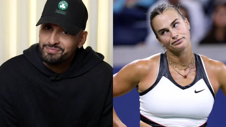 Nick Kyrgios memperlihatkan senyum nakalnya sementara Aryna Sabalenka menunjukkan rasa frustrasi di lapangan — dua bintang tenis paling ekspresif dengan suasana hati yang kontras.